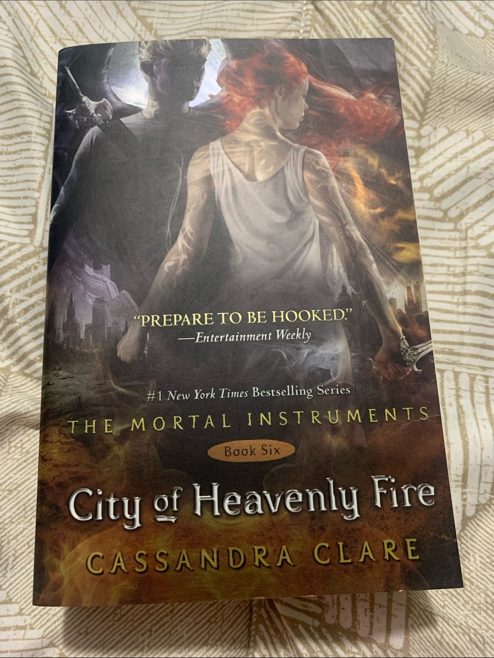 City of Heavenly Fire - Paperback Print in Red, Orange, Black
